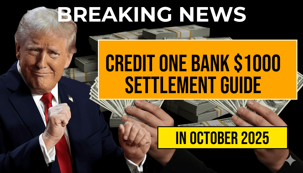 Credit One Bank $1000 Settlement Guide: Eligibility, Claim Process, and Payout Schedule