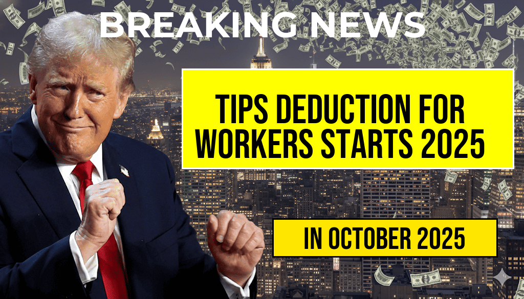 Tipped Workers Receive New Tax Deduction Allowing Up to $25,000 in Reported Tips Beginning in 2025
