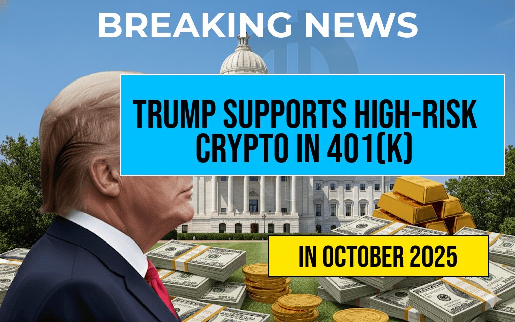 Trump Advocates for Including High-Risk Cryptocurrencies in 401(k) Retirement Plans