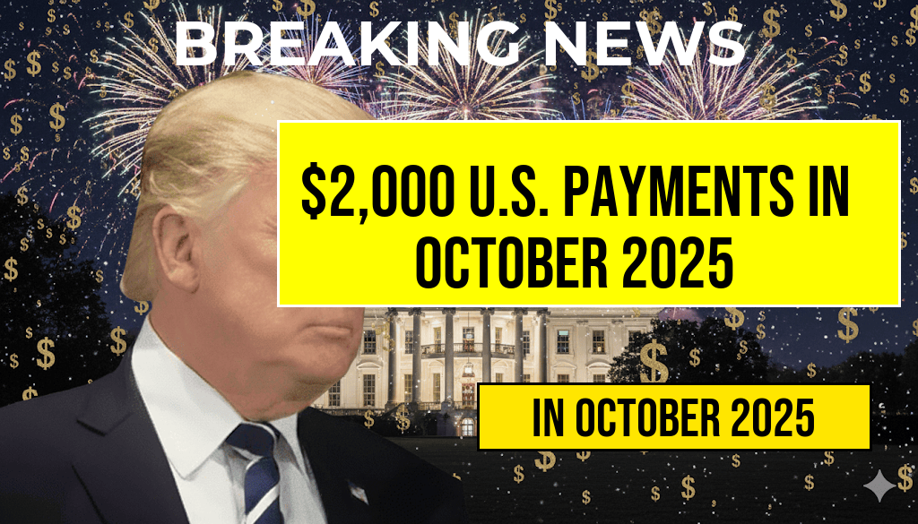 U.S. Citizens to Receive $2,000 Direct Deposit in October 2025: Eligibility, Payment Schedule, and IRS Guidelines