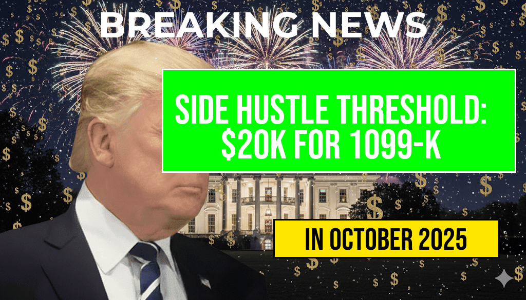 Understanding the Side Hustle Threshold: You Need Over $20,000 in Payments to Receive a 1099-K
